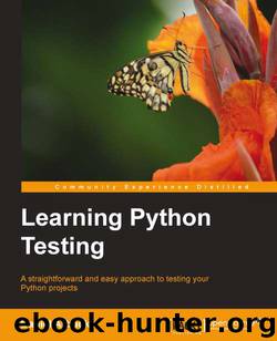 Learning Python Testing by Arbuckle Daniel