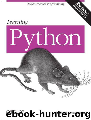 Learning Python by Lutz Mark & Ascher David