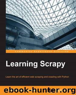Learning Scrapy by Dimitris Kouzis - Loukas