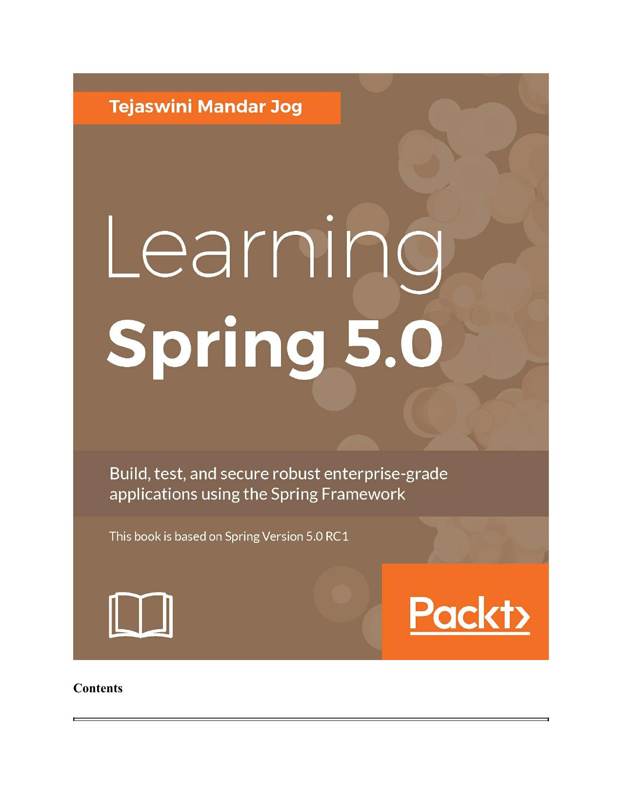 Learning Spring 5.0 by Unknown