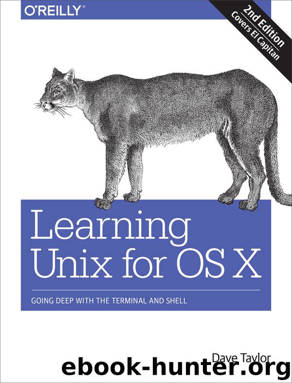 Learning Unix for OS X by Dave Taylor