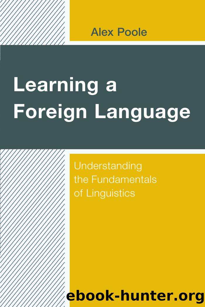 Learning a Foreign Language by Alex Poole