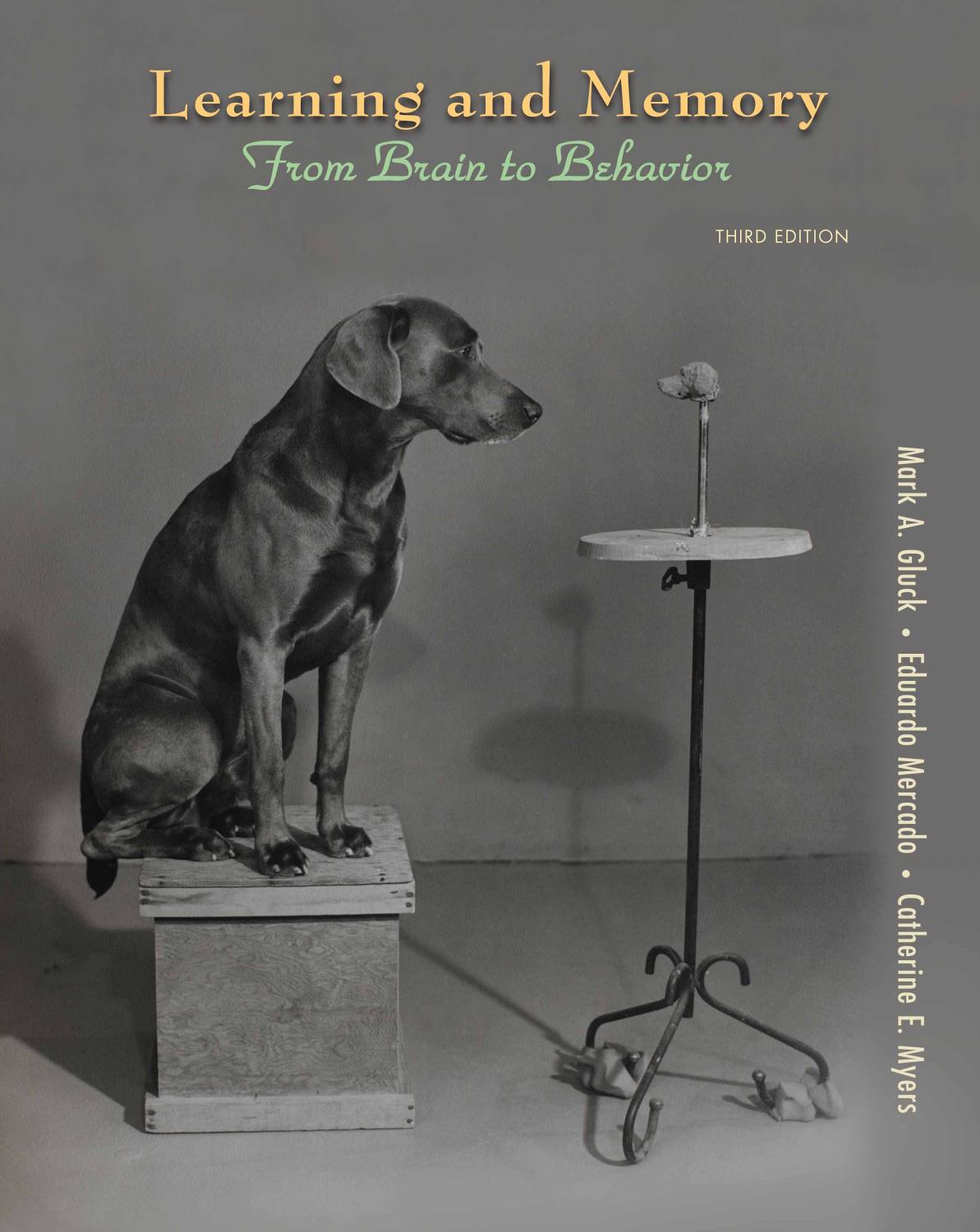 Learning and Memory: From Brain to Behavior, 3rd Edition by Mark A. Gluck & Eduardo Mercado & Catherine E. Myers