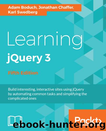 Learning jQuery 3 by Adam Boduch