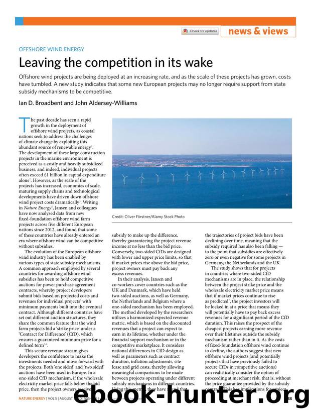 Leaving the competition in its wake by Ian D. Broadbent & John Aldersey-Williams