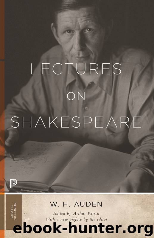 Lectures on Shakespeare by W. H. Auden
