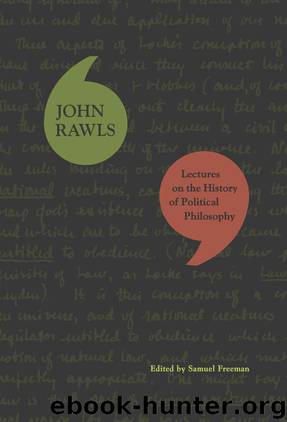 Lectures on the History of Political Philosophy by John Rawls & Samuel Freeman