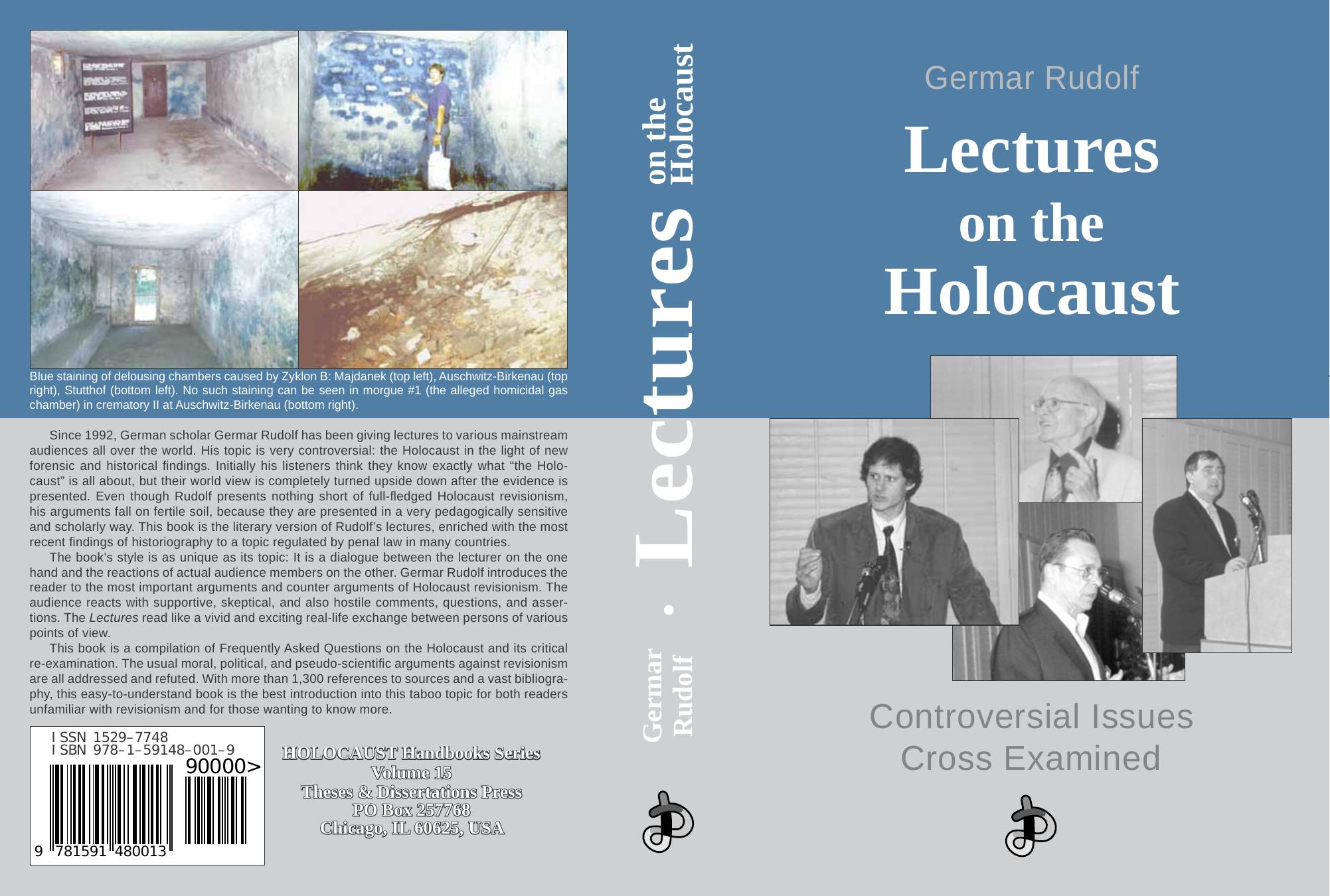 Lectures on the Holocaust: Controversial Issues Cross Examined by Germar Rudolf Jurgen Graf