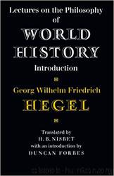 Lectures on the Philosophy of History by Hegel