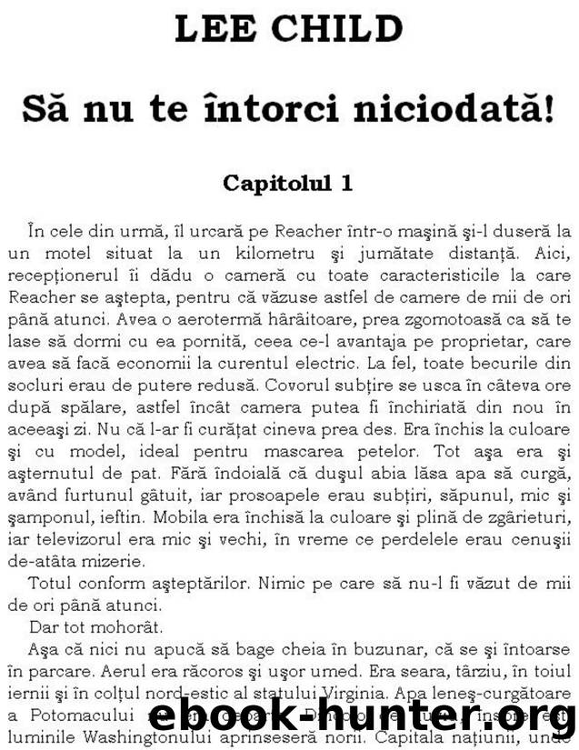 Lee Child - Jack Reacher by Vol 18 - Sa nu te intorci niciodata