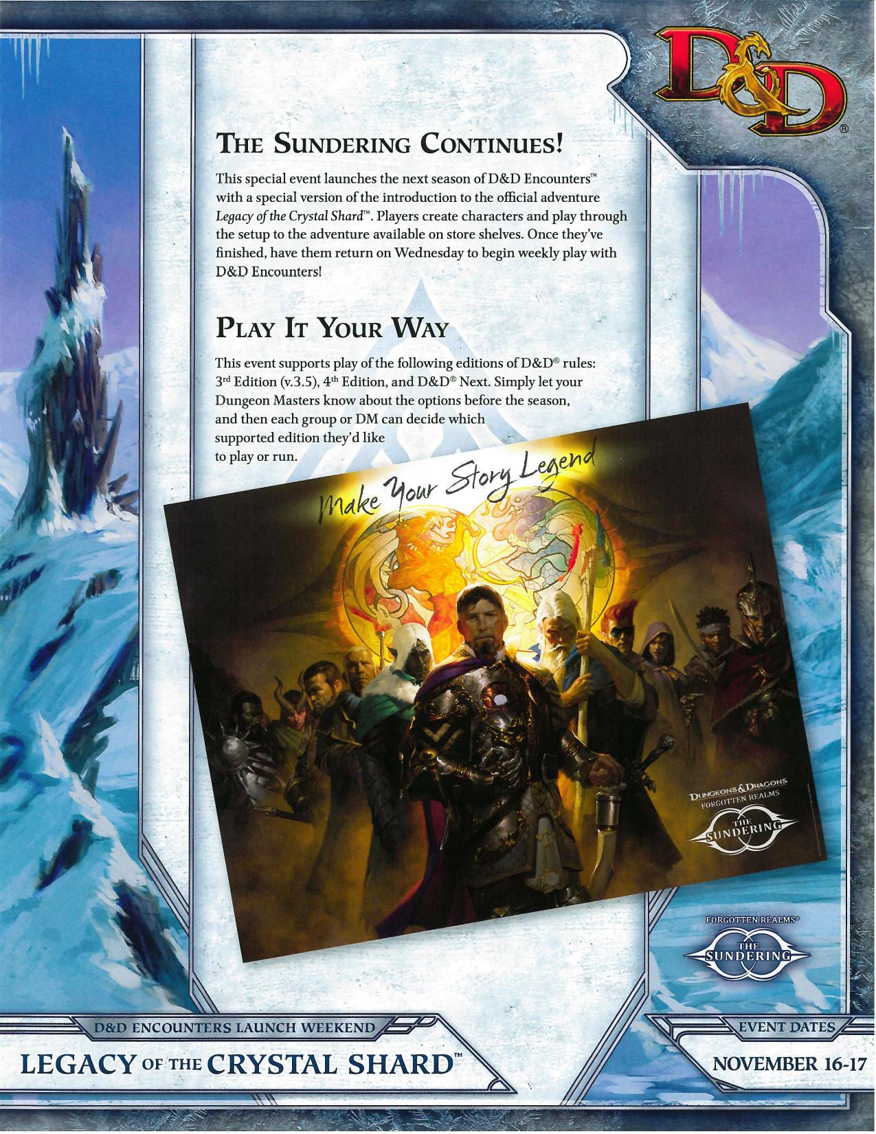Legacy of the Crystal Shard by Instructions