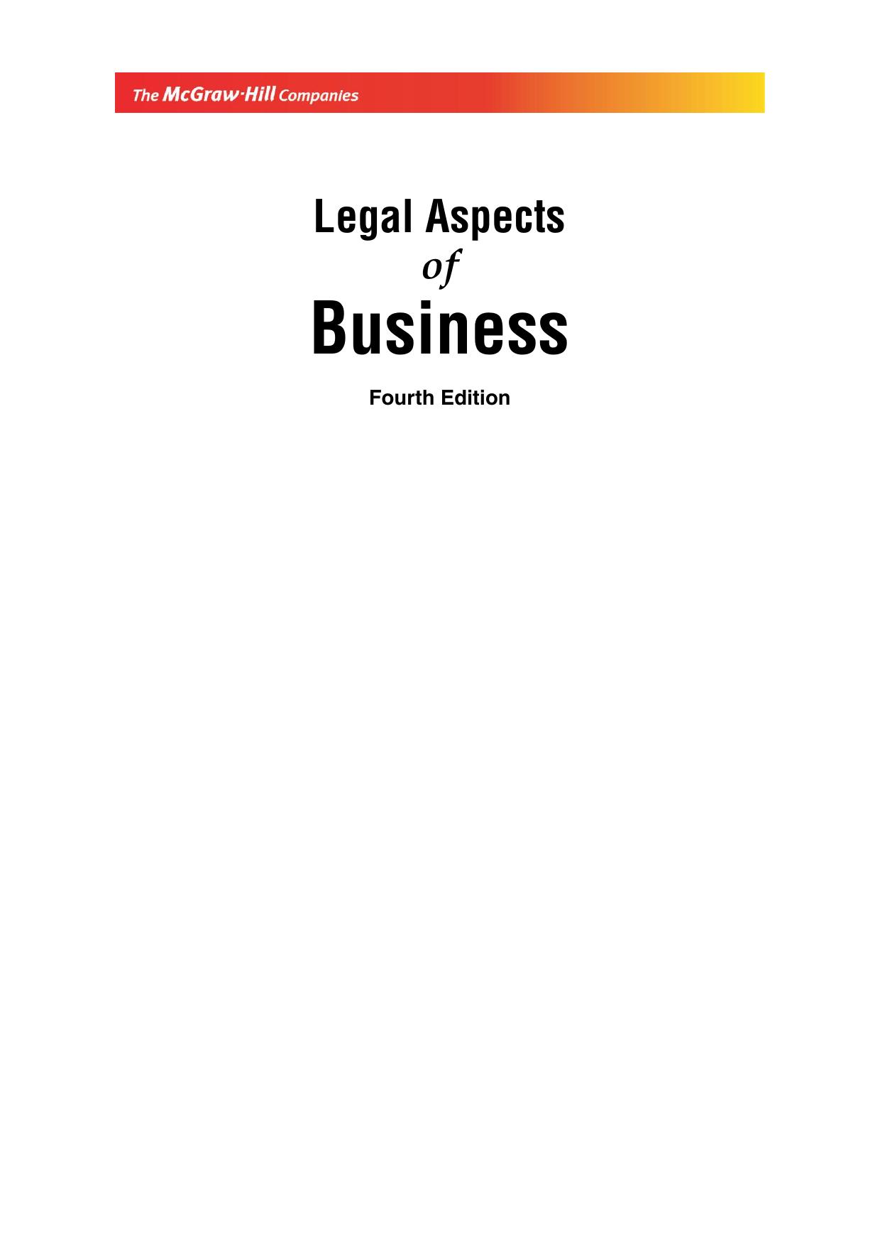Legal Aspects of Business by Akhileshwar Pathak