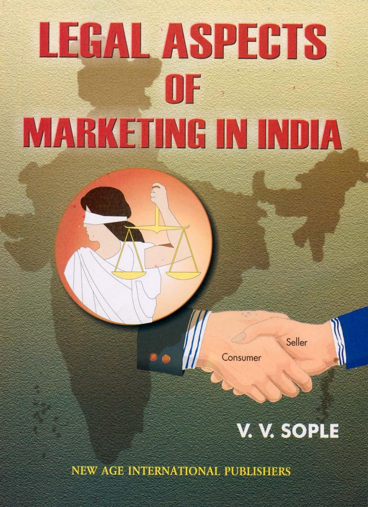 Legal Aspects of Marketing in India by Vinod V. Sople