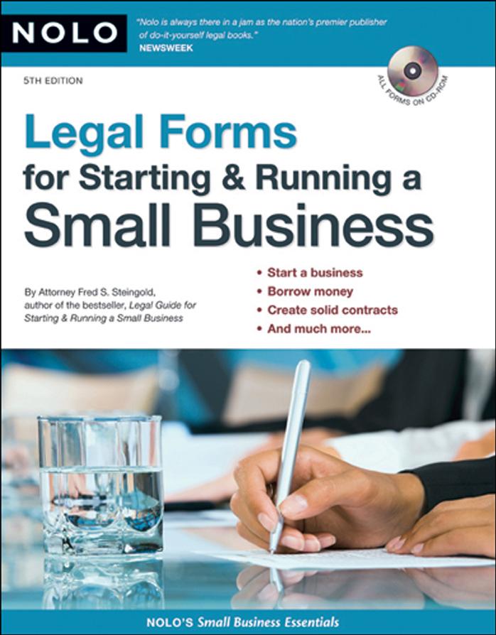 Legal Forms for Starting & Running a Small Business Fifth Edition by unknow