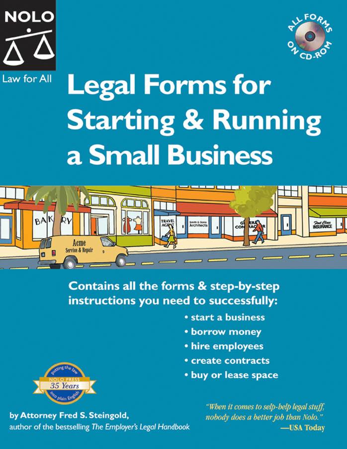 Legal Forms for Starting & Running a Small Business by Fred S. Steingold