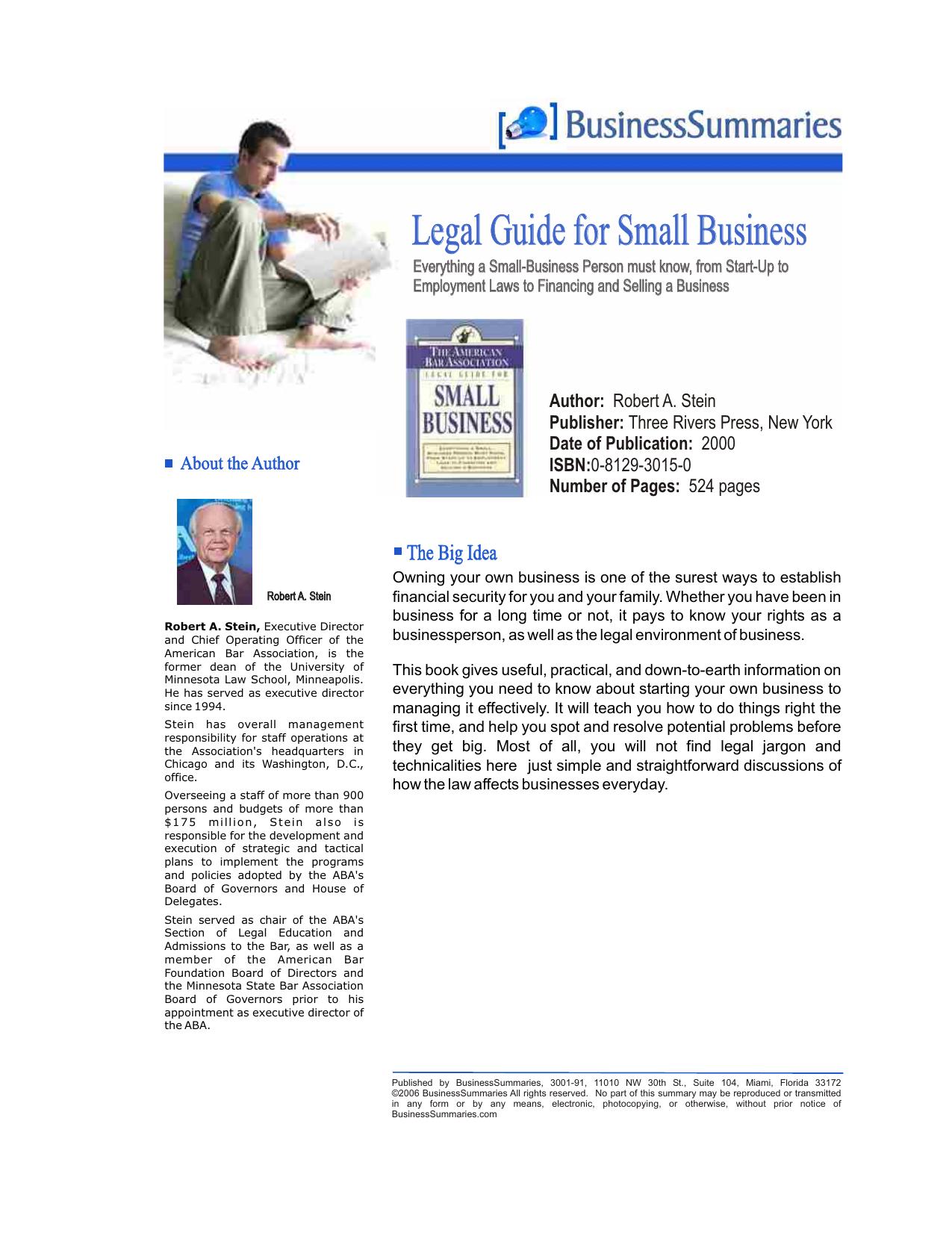 Legal Guide for Small Business.cdr by Unknown