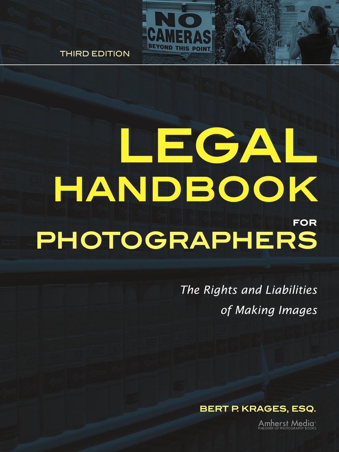 Legal Handbook for Photographers by Krages Bert P