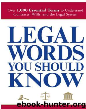Legal Words You Should Know by Corey Sandler & Janice Keefe