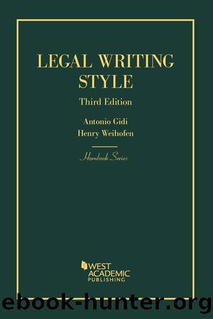 Legal Writing Style by Antonio Gidi & Henry Weihofen