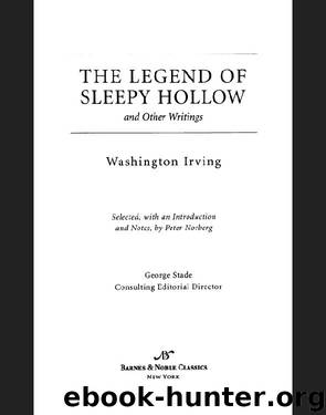 Legend of Sleepy Hollow and Other Writings (Barnes & Noble Classics Series) by Washington Irving