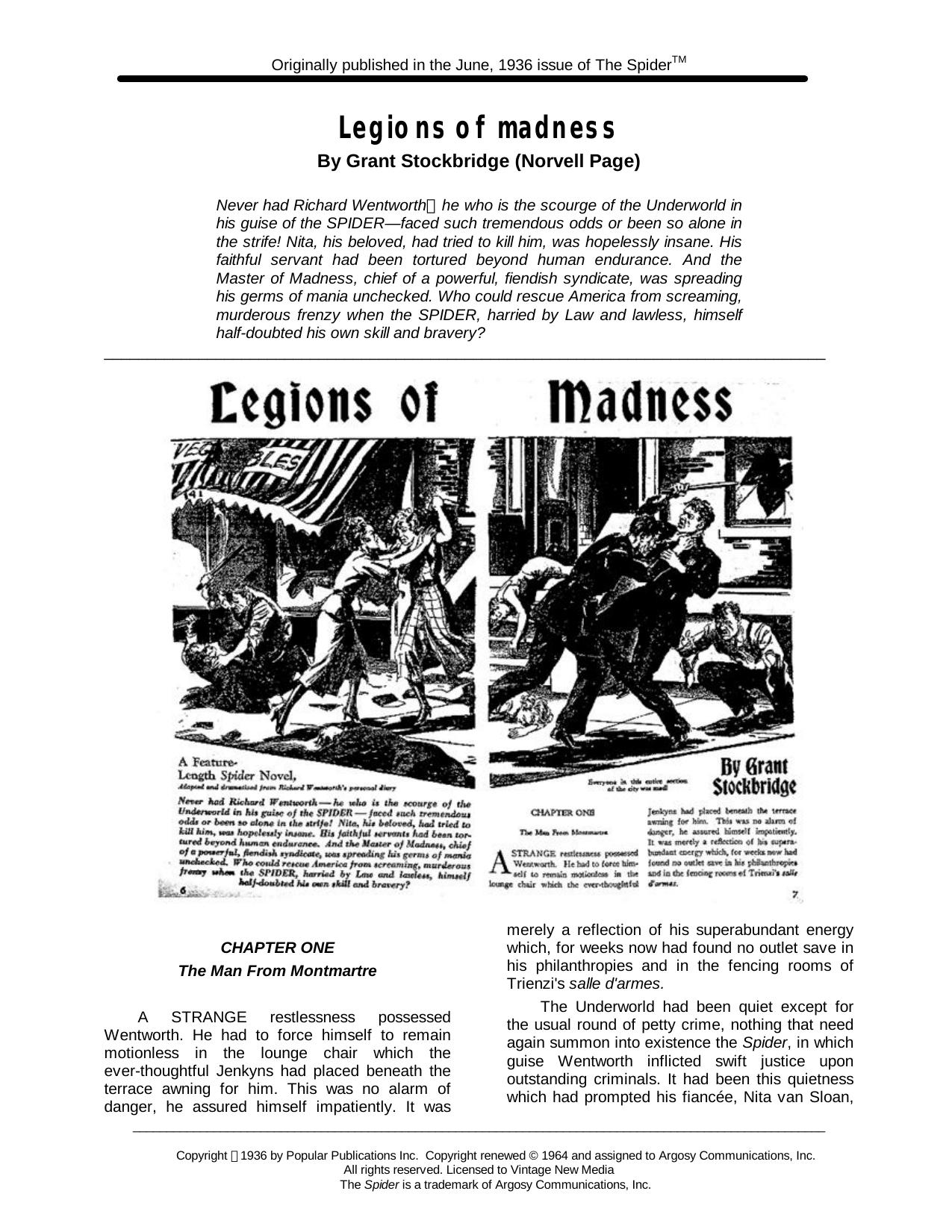 Legions of Madness by Grant Stockbridge