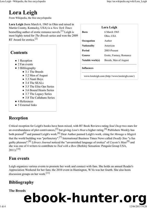 Leigh Lora - Wikipedia, the free encyclopedia by Leigh Lora