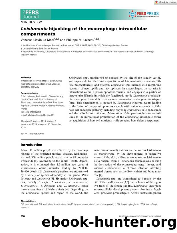 Leishmania hijacking of the macrophage intracellular compartments by Unknown