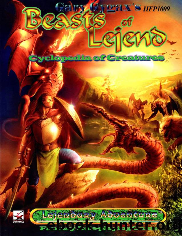 Lejendary Adventure Beasts of Lejend by Unknown