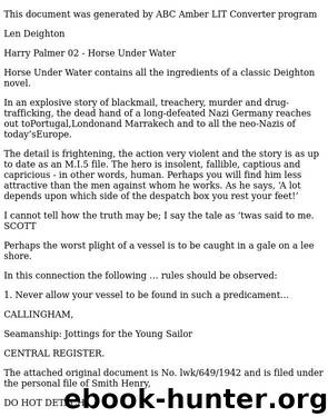 Len Deighton - Harry Palmer 02 by Horse Under Water