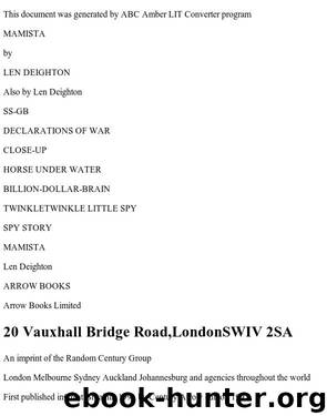Len Deighton - Mamista by Mamista