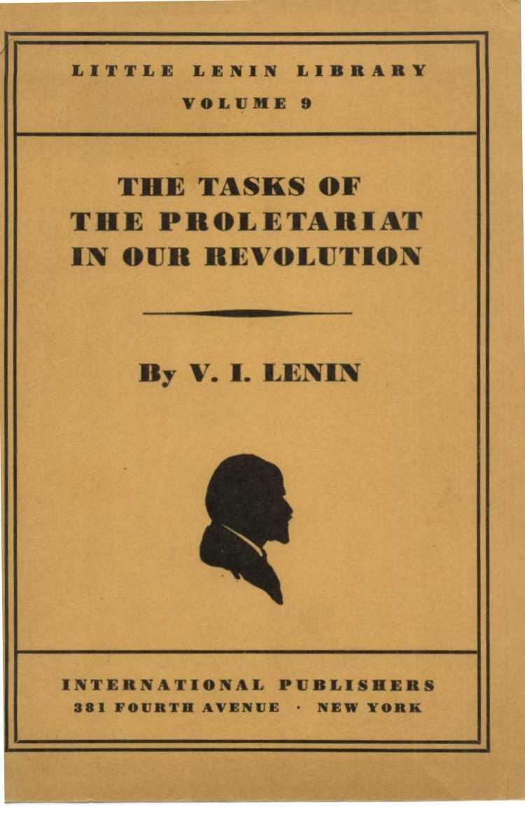 Lenin-The Tasks Of The Proletariat-V I Lenin-1932-49pgs-BOL-SOC by Unknown