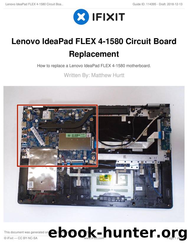 Lenovo IdeaPad FLEX 4-1580 Circuit Board Replacement by Unknown