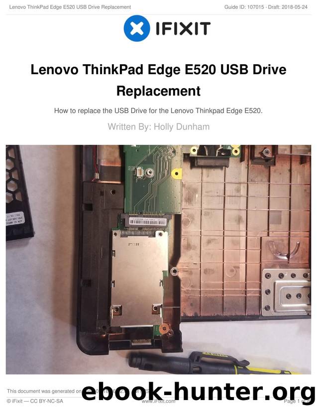 Lenovo ThinkPad Edge E520 USB Drive Replacement by Unknown