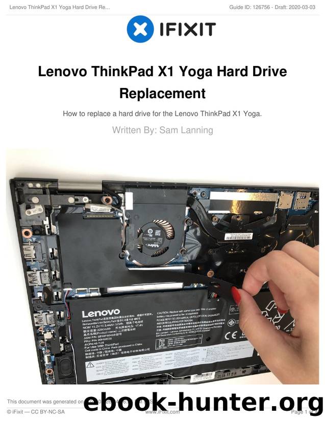 Lenovo ThinkPad X1 Yoga Hard Drive Replacement by Unknown