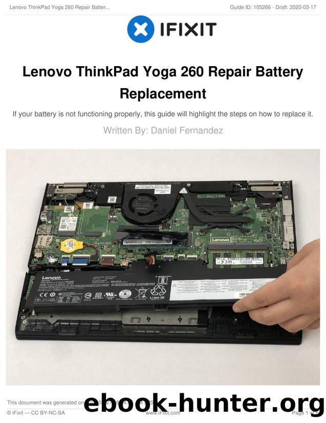 Lenovo ThinkPad Yoga 260 Repair Battery Replacement by Unknown