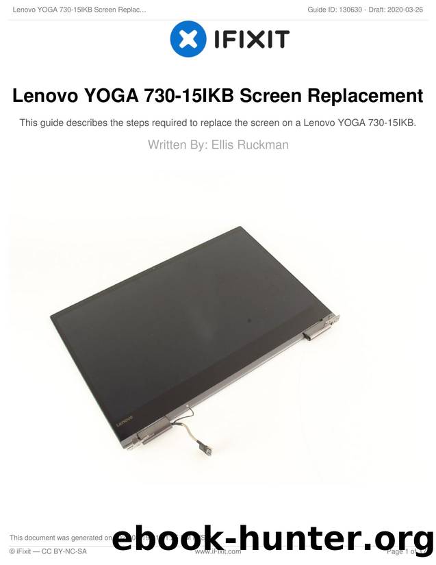 Lenovo YOGA 730-15IKB Screen Replacement by Unknown