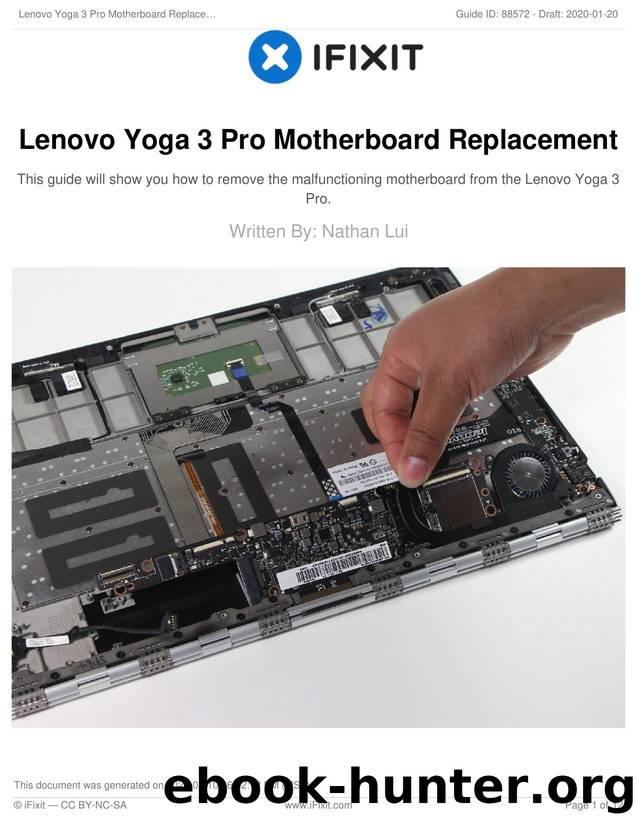 Lenovo Yoga 3 Pro Motherboard Replacement by Unknown
