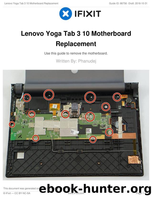 Lenovo Yoga Tab 3 10 Motherboard Replacement by Unknown