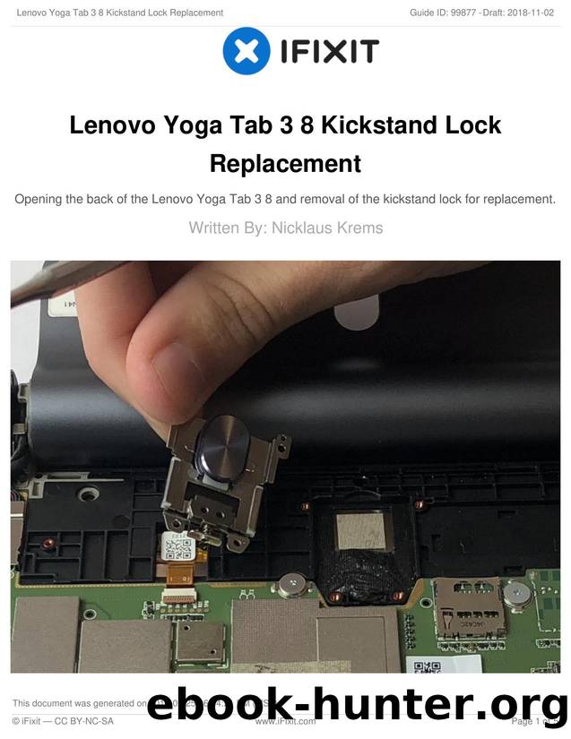 Lenovo Yoga Tab 3 8 Kickstand Lock Replacement by Unknown