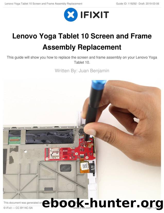Lenovo Yoga Tablet 10 Screen and Frame Assembly Replacement by Unknown