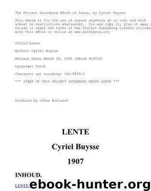 Lente by Cyriël Buysse