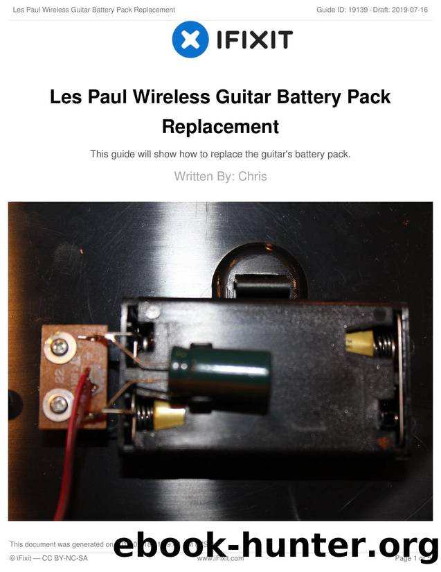 Les Paul Wireless Guitar Battery Pack Replacement by Unknown
