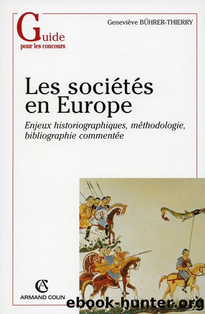 Les sociétés en Europe by Geneviève Bührer-Thierry
