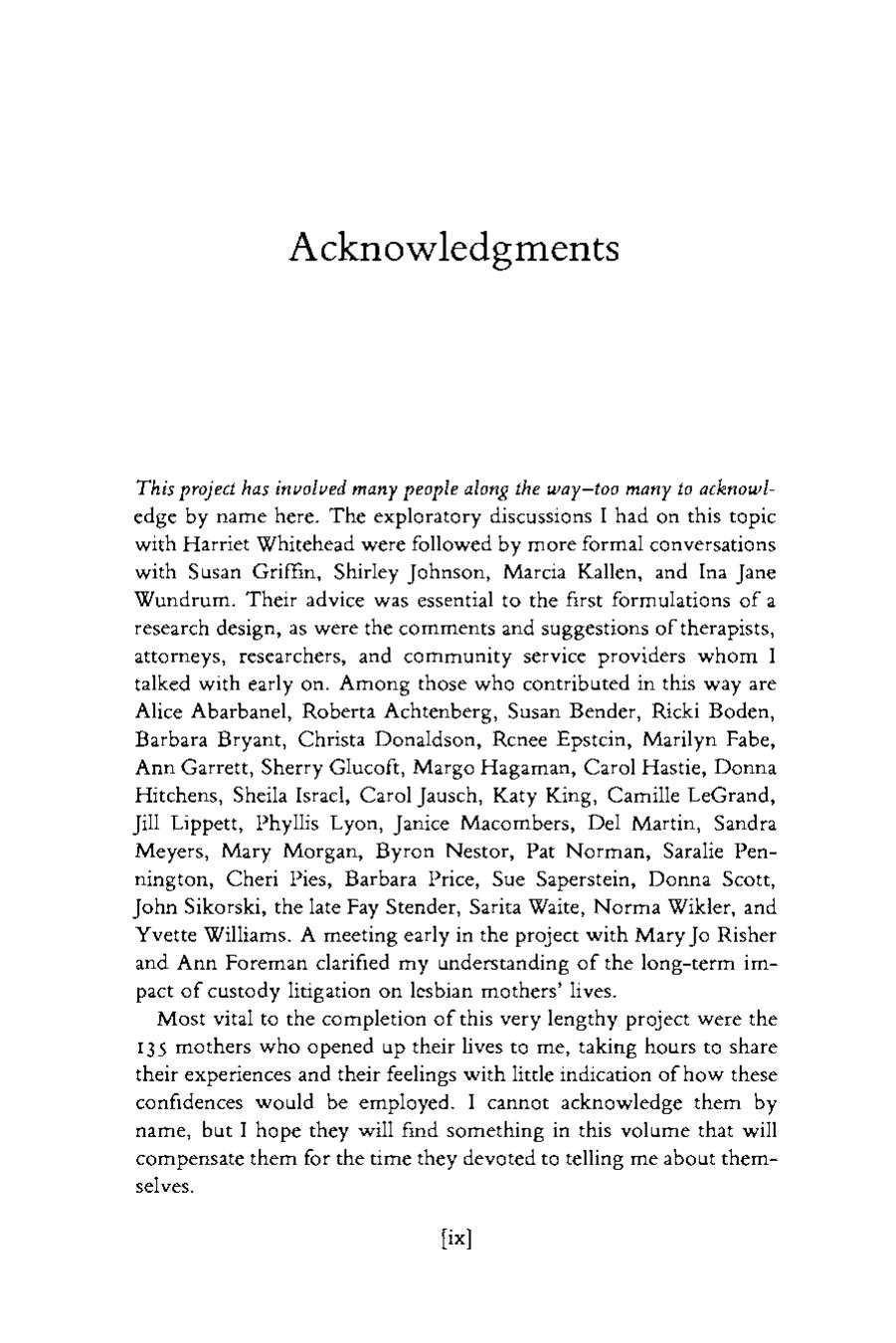 Lesbian Mothers: Accounts of Gender in American Culture by Ellen Lewin