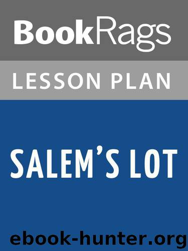 Lesson Plans Salem's Lot by BookRags
