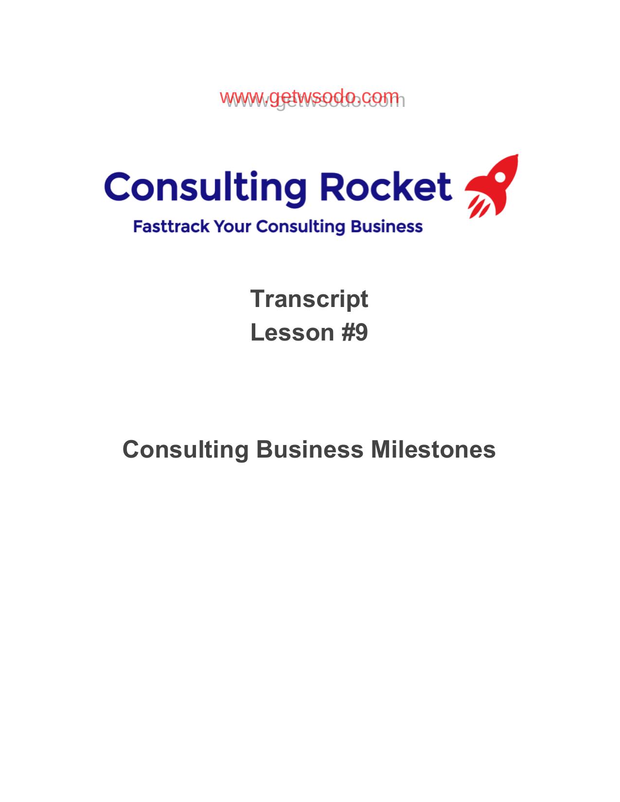 Lesson-9-Consulting-Business-Milestones by Unknown