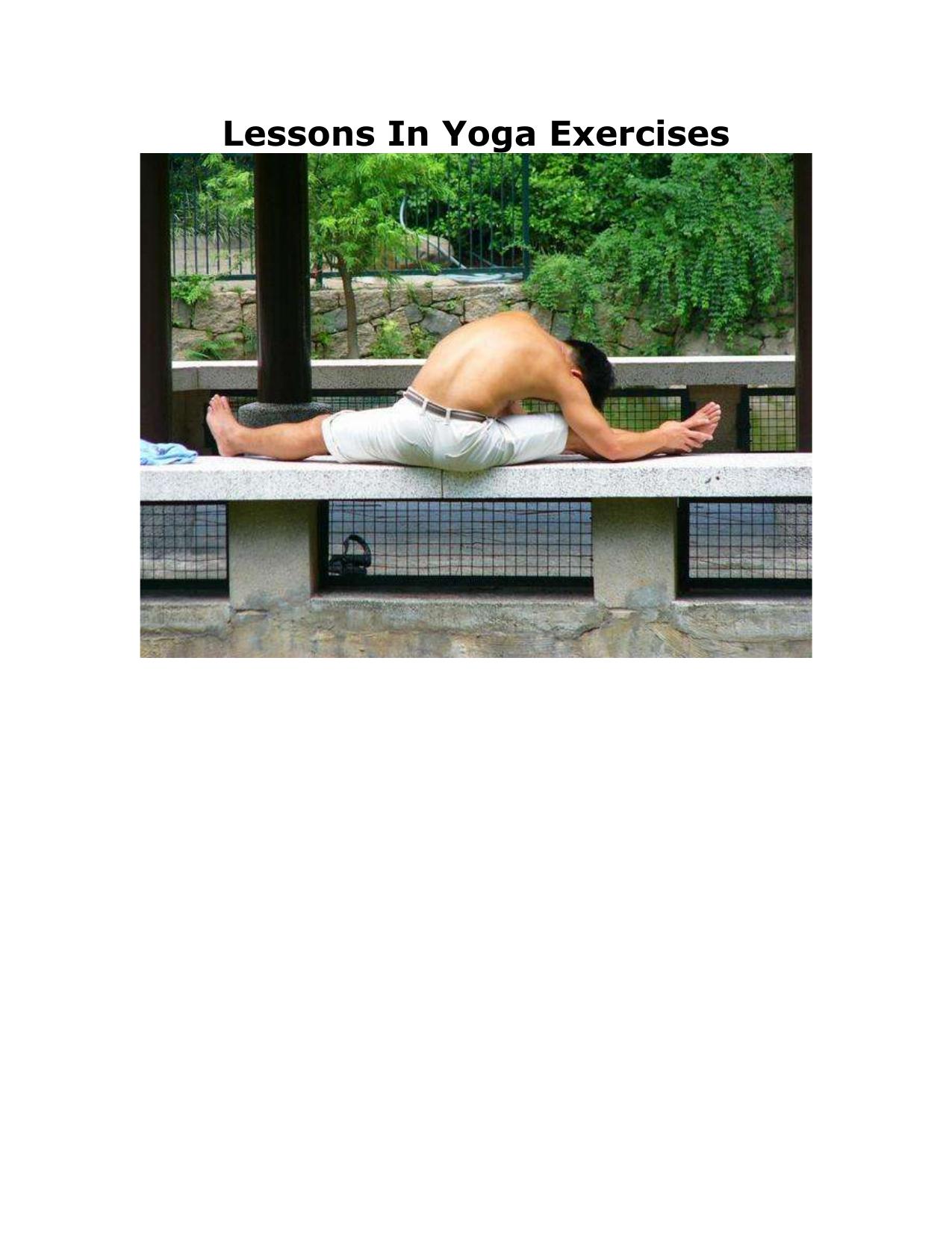 Lessons in Yoga Exercises by Unknown