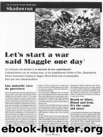 Let s start a war said Maggie one day by Unknown