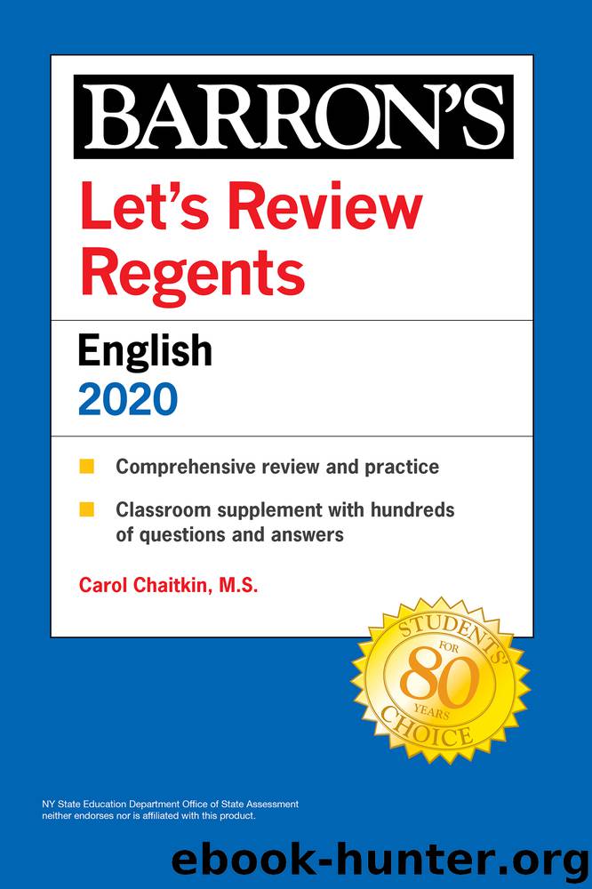Let's Review Regents by Carol Chaitkin