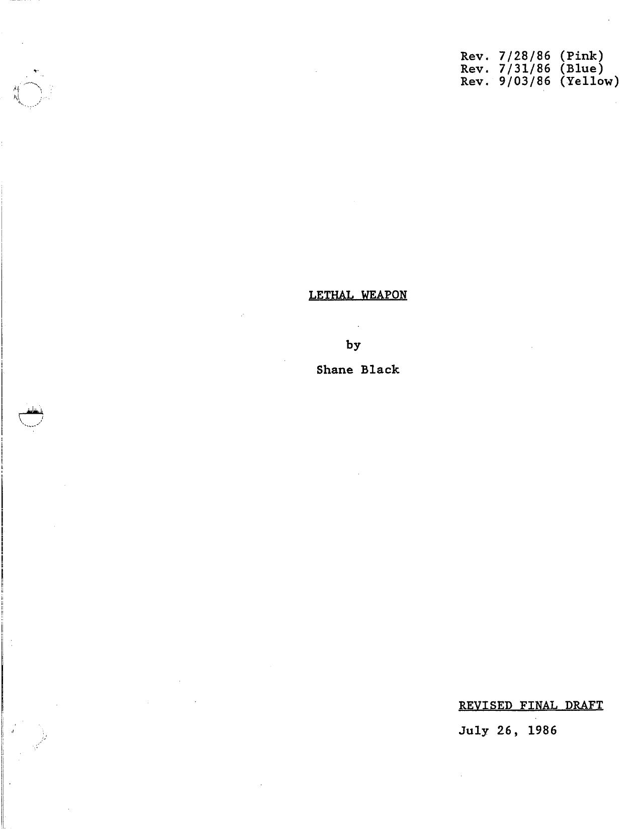 Lethal Weapon (1986) by Black